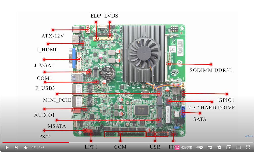 MIni itx motherboard ITX-B430_I526L video