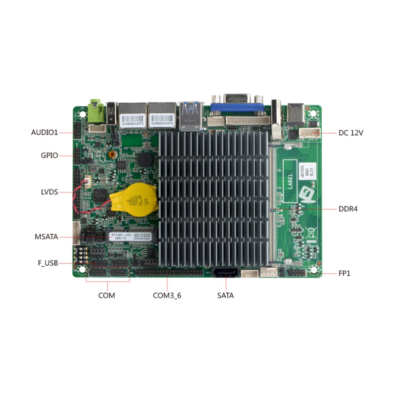 2 Lan J6412 3.5 inch and 4 inch Motherboard