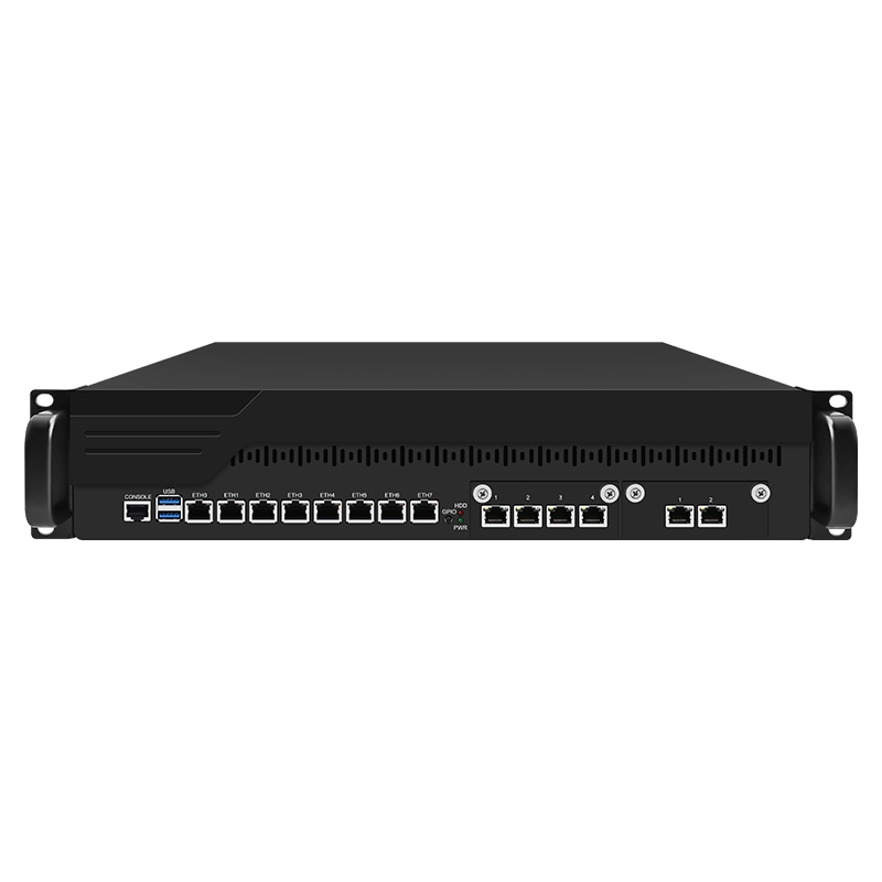 8 Lan i3-8100 2U Rackmount PC Router&Firewall Appliance